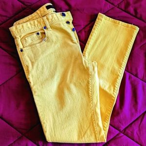 Calvin Klein Yellow Skinny Jeans